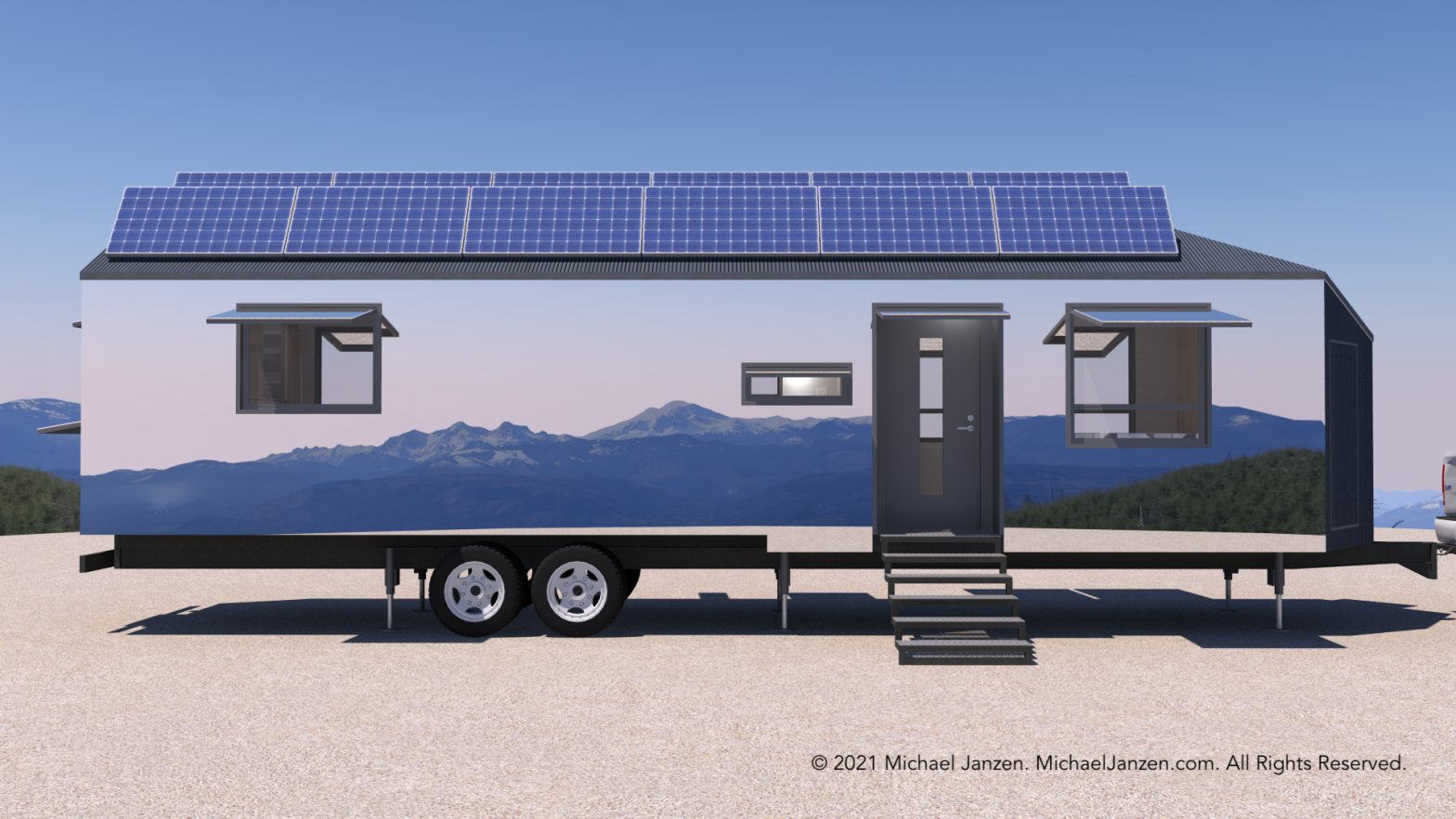 Mirrored Tiny House Concept